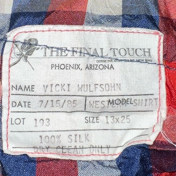 RARE* Vintage Silk Western Bodysuit - Picture 7 of 8